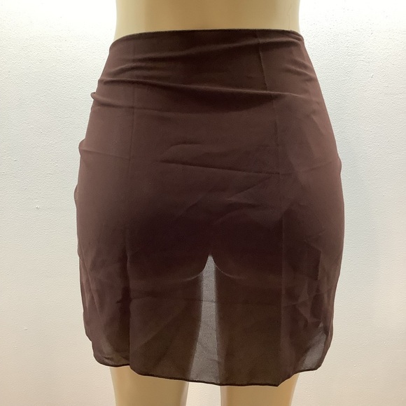 Zuliana Earth Tones Chic Sheer Sarong Wrap Skirt Bundle Of 3. New - Picture 8 of 11